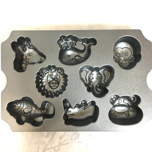 NORDIC WARE  Zoo Animal Friends Muffin Cake Baking Pan EUC - Picture 6 of 8